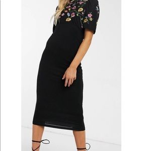 ASOS NWOT FLORAL MIDI DRESS